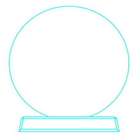 Galvano Cristal Circular 2348 - Imagen 4