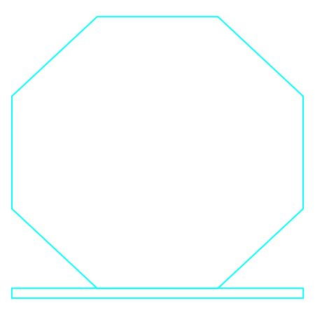 Galvano Cristal Octagonal 2349 - Imagen 4