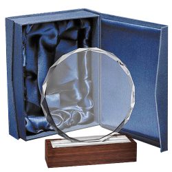 Galvano Cristal con Base de Madera BLAS 51