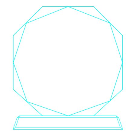 Galvano Cristal Octagonal CTA 18 - Imagen 5