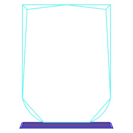 Galvano Cristal Escudo FR 19 - Imagen 5