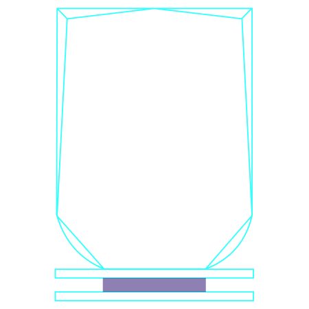 Galvano Cristal Escudo FR 42 - Imagen 5