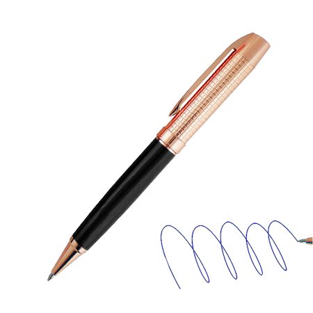 Bolígrafo Metálico Encobrizado Negro L75