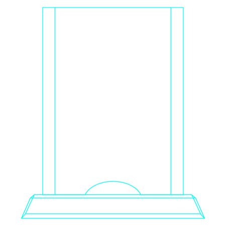 Galvano Cristal Rectangular LSA 066 - Imagen 5