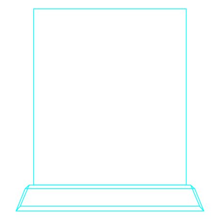 Galvano Cristal Rectangular RL 45 - Imagen 5