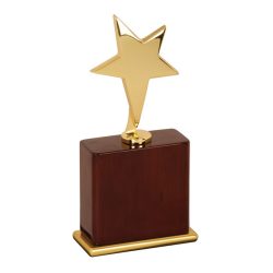 Galvano Madera Roja Estrella Premium  SKU 10