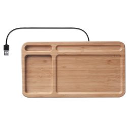 Cargador Inalámbrico Escritorio Bamboo T70