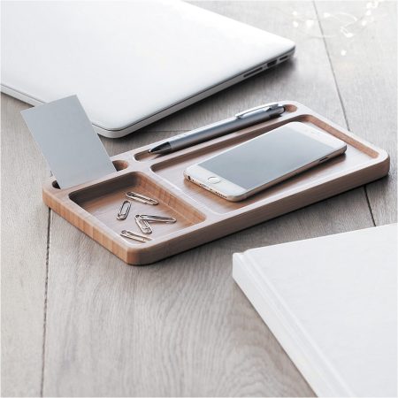 Cargador Inalámbrico Escritorio Bamboo T70 - Imagen 3