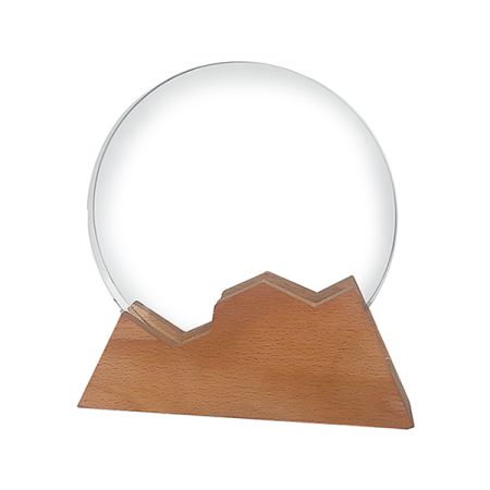 Galvano Cristal con Base de Madera BLAS 25 - Imagen 2