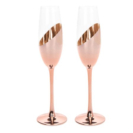 Set de 2 Copas Champagne Encobrizadas M84 - Imagen 6