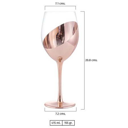 Set de 2 Copas de Vino Encobrizadas M86 - Imagen 3