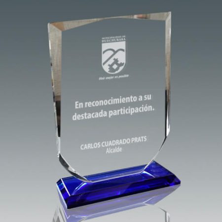 Galvano Cristal Escudo FR 19 - Imagen 3