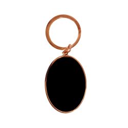Llavero Ovalado Encobrizado Negro K60