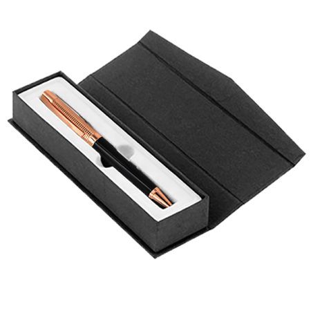 Bolígrafo Metálico Encobrizado Negro con estuche L75+B - Imagen 3