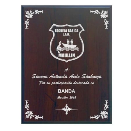 Retablo MDF Enchape Nogal VL - Imagen 3