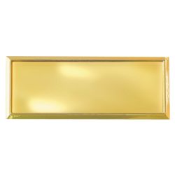 Placa Aluminio Dorada