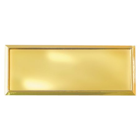 Placa Aluminio Dorada