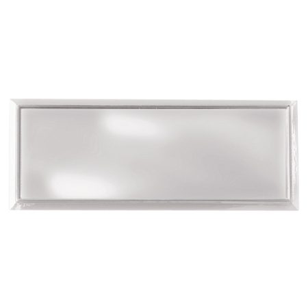 Placa Aluminio Plateada