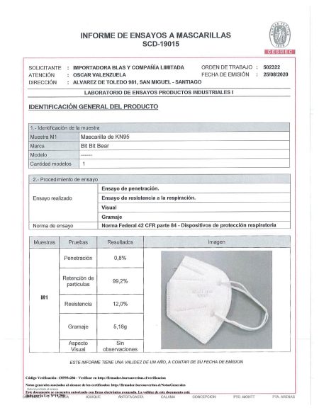 Mascarilla KN95 - FFP2 - Imagen 2