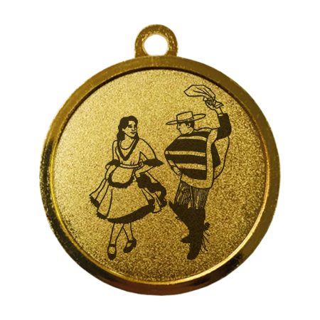 Medalla Cueca 55mm CUE55 - Imagen 2