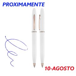 Bolígrafo Metálico Blanco Encobrizado L77
