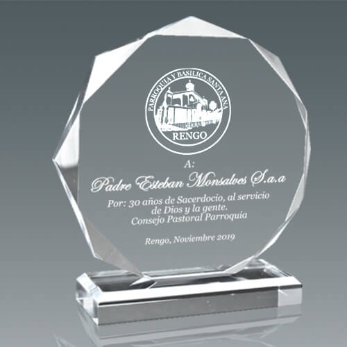 Galvano Cristal Octagonal 5105 - Imagen 3