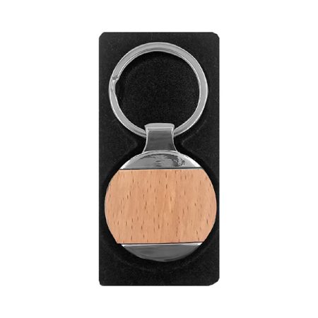 Llavero Metal Madera K32 - Imagen 3