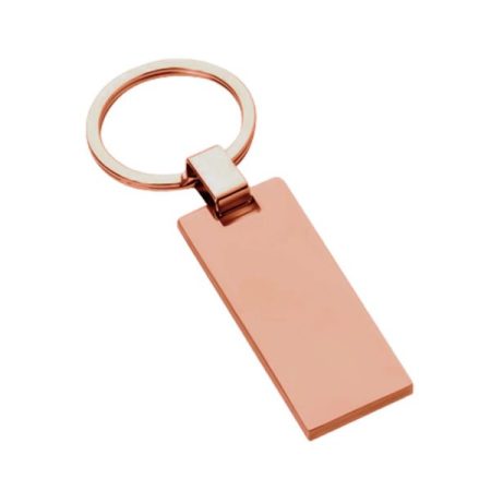 Llavero Rectangular Plano Cobrizado K34 - Imagen 2