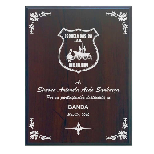 Retablo MDF Enchape Nogal VL - Imagen 3